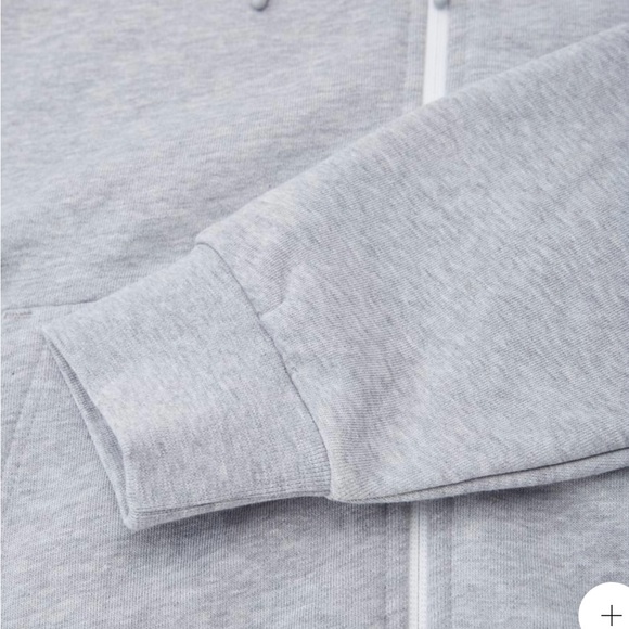 LACOSTE MEN'S CLASSIC FIT BRANDED STRIPES ZIP-UP HOODIE - GRAY - SMALL - Picture 8 of 11